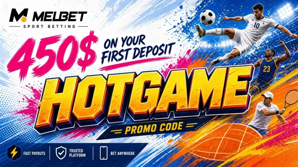 MELBET promo code HOTGAME gives you a $450 first-deposit bonus when you enter it correctly at registration